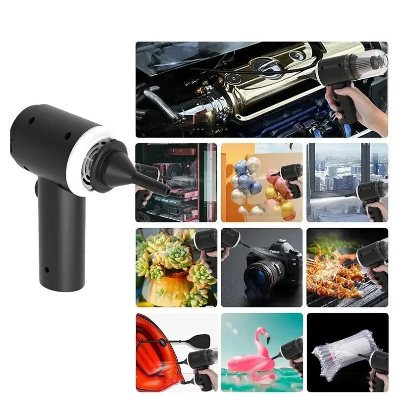 Portable Handheld Vacuum Cleaner – 9000Pa Cordless, 1200mAh, Car & Home Use