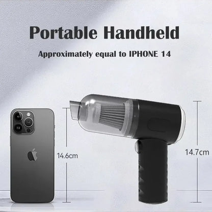 Portable Handheld Vacuum Cleaner – 9000Pa Cordless, 1200mAh, Car & Home Use