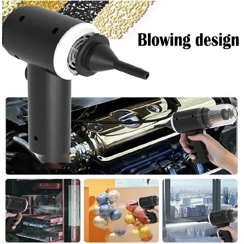 Portable Handheld Vacuum Cleaner – 9000Pa Cordless, 1200mAh, Car & Home Use
