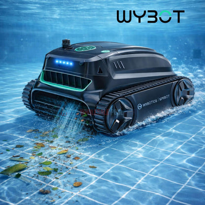 Wybot S2 Solar with Solar-Powered Charging Dock Robotic Pool Cleaner  | WYUS-S2S